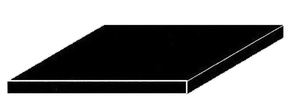 Evergreen Polystyrolplatten Schwarz – 2 Stück, 200 X 530 X 1,5 Mm, Perfekt Für Modellbau & Basteln